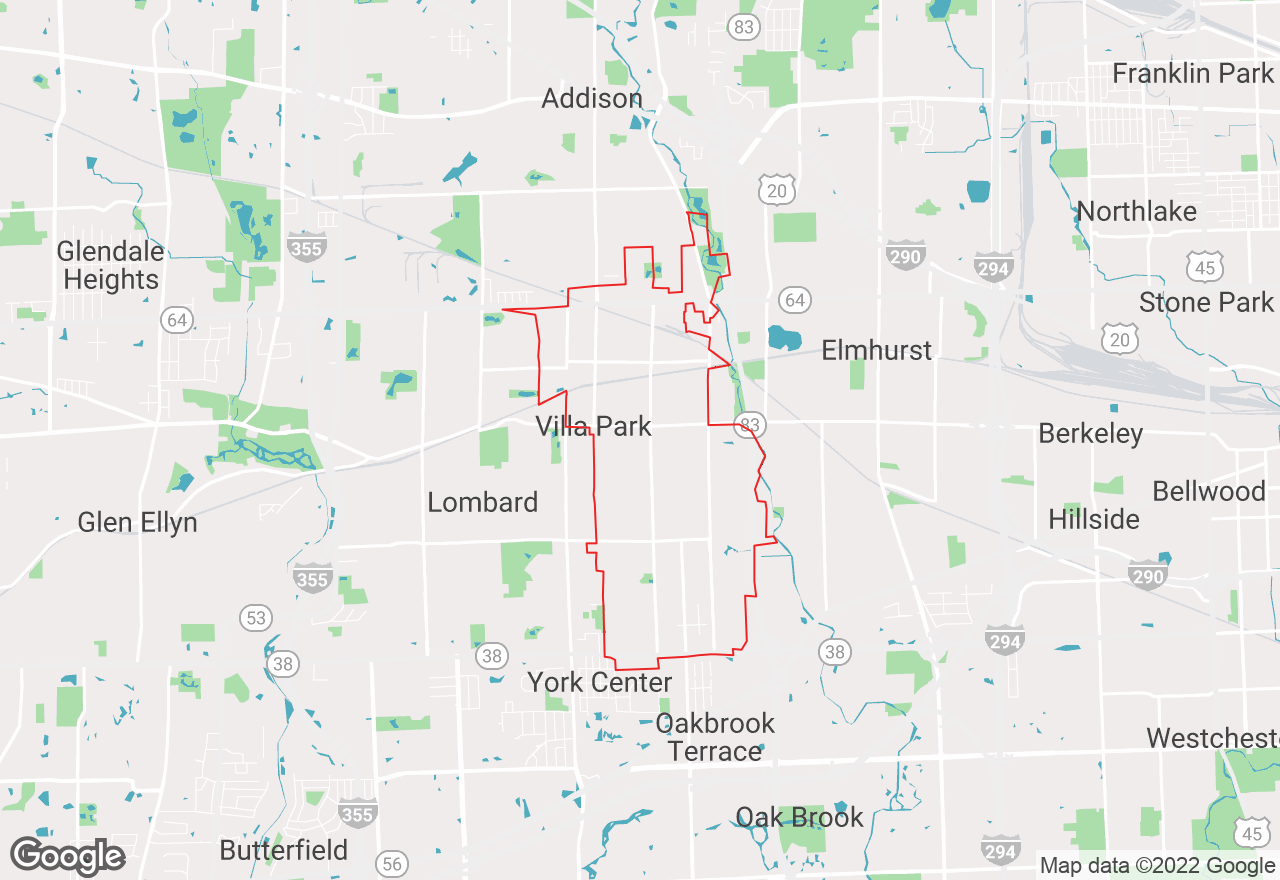 Villa Park map