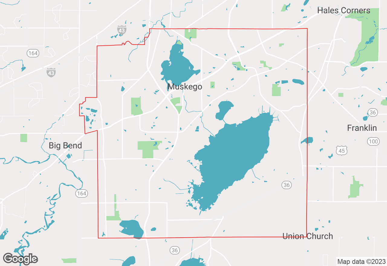 Muskego map