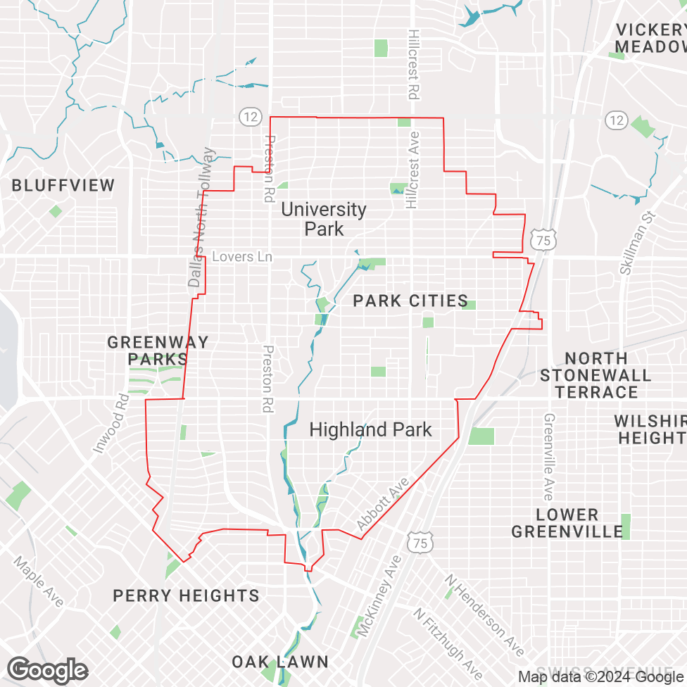 University Park map