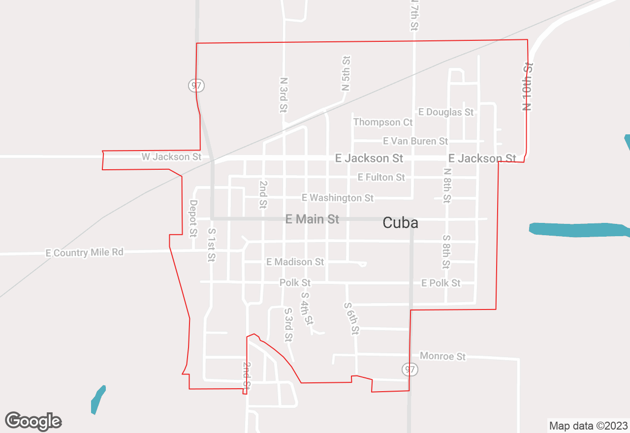 Cuba Illinois map