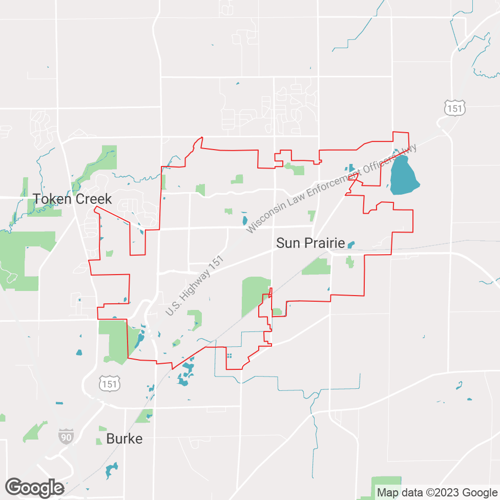 Sun Prairie map