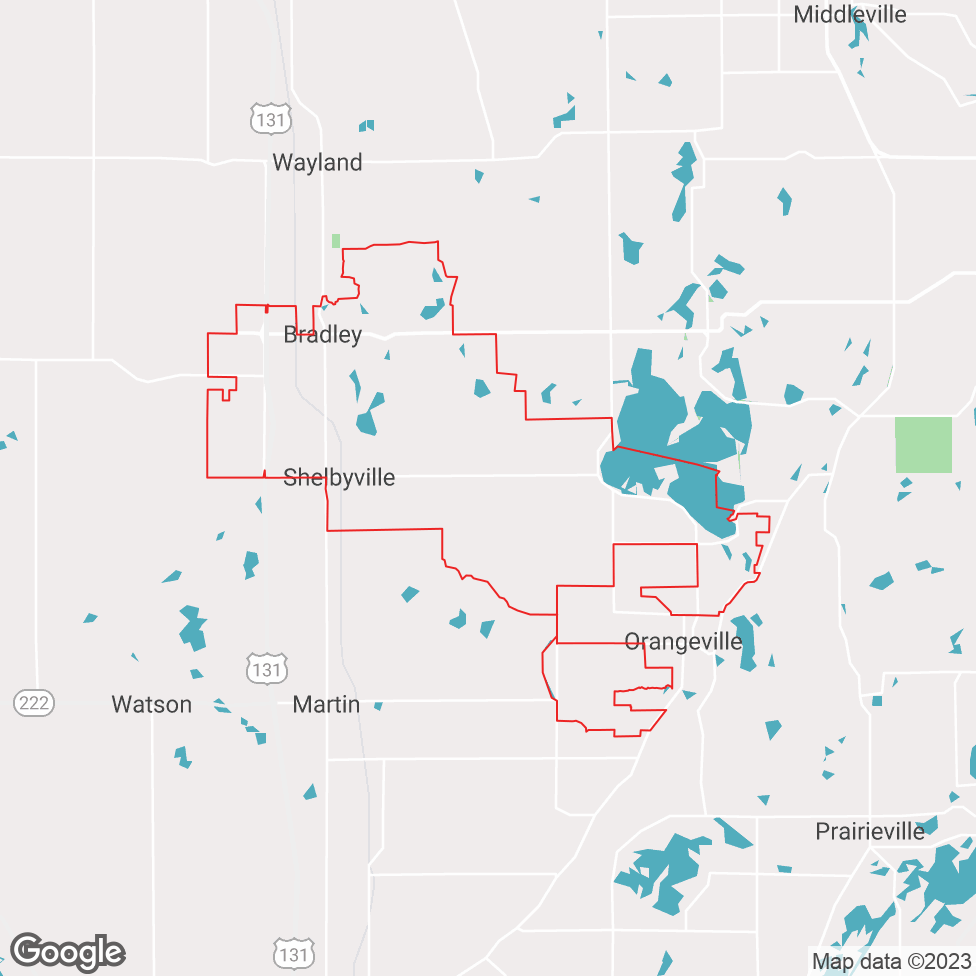 Shelbyville map