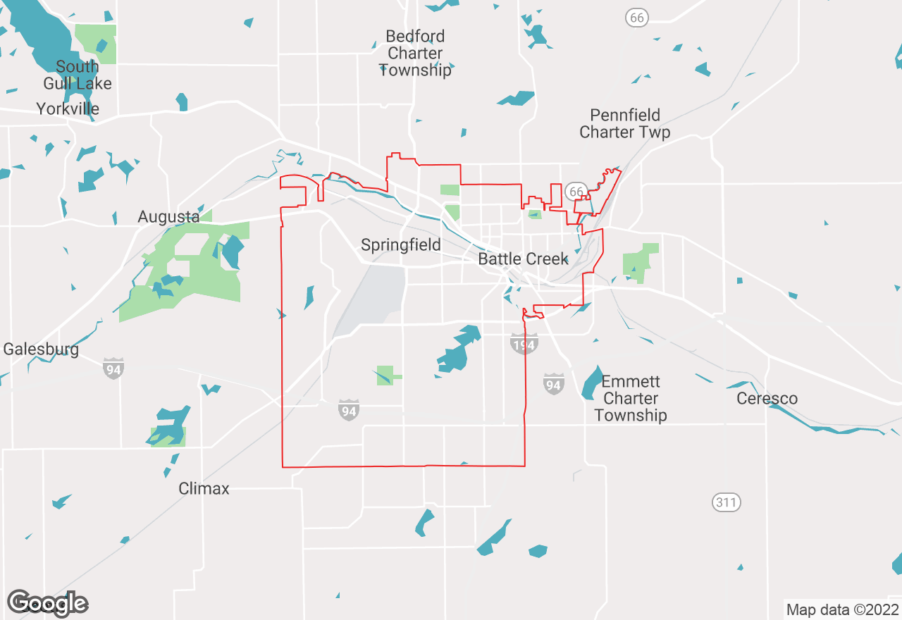 Battle Creek map