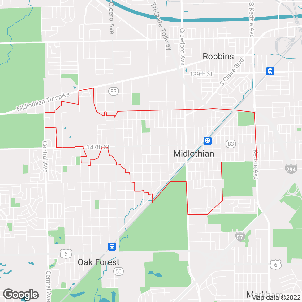 Midlothian map