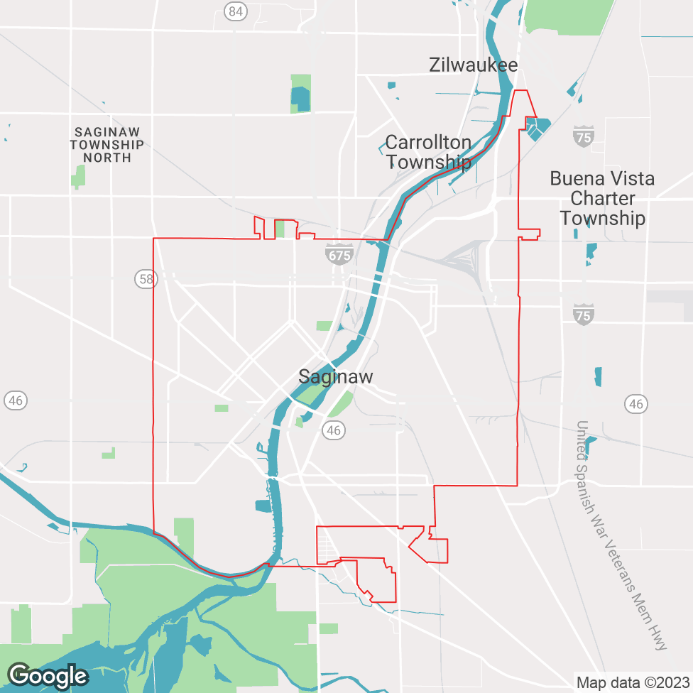 Saginaw map