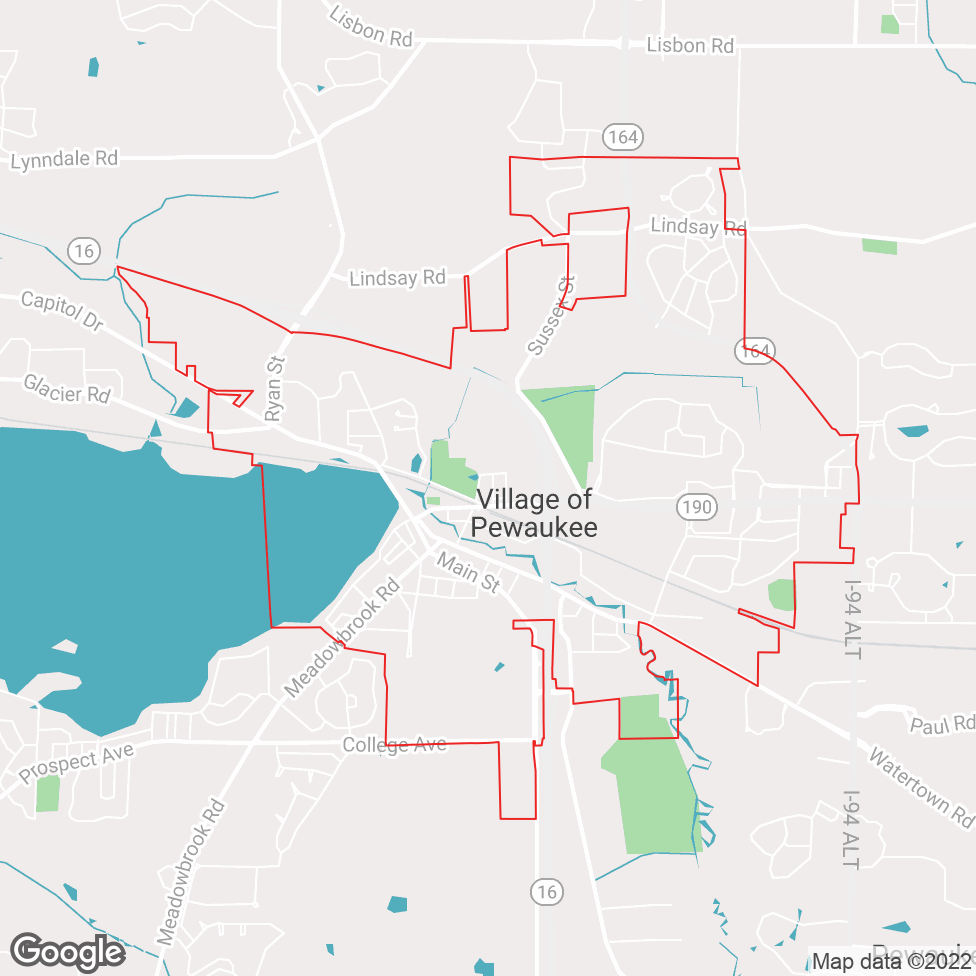 Pewaukee map