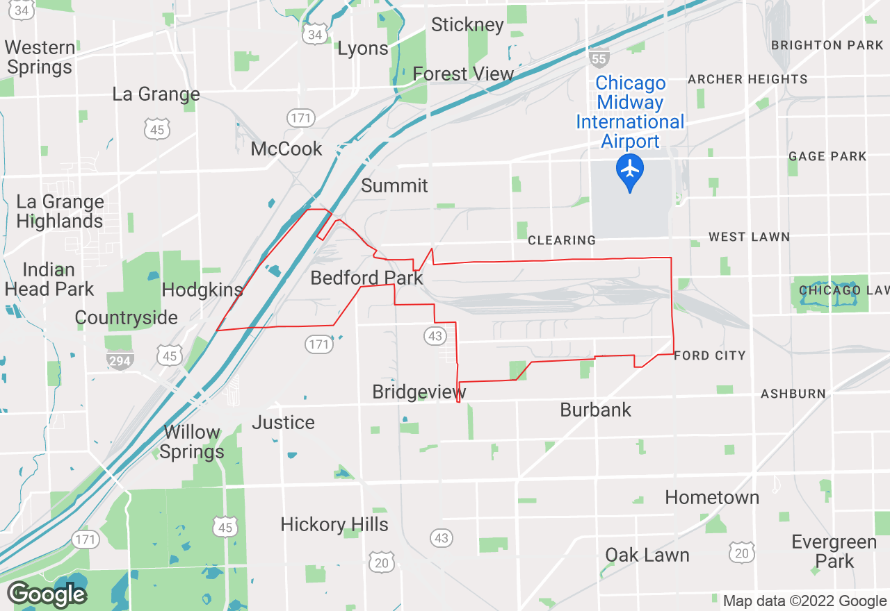 Bedford Park map