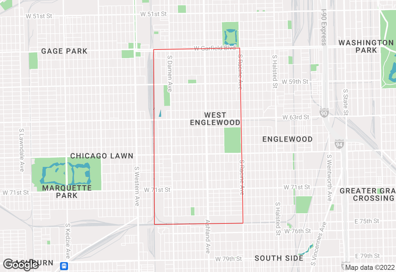 West Englewood map