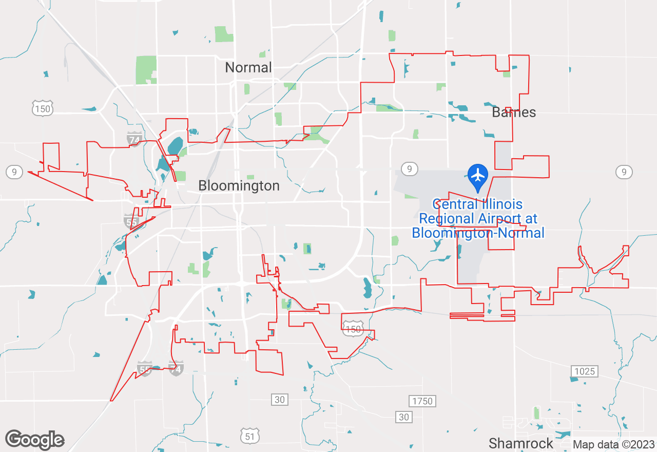 Bloomington map