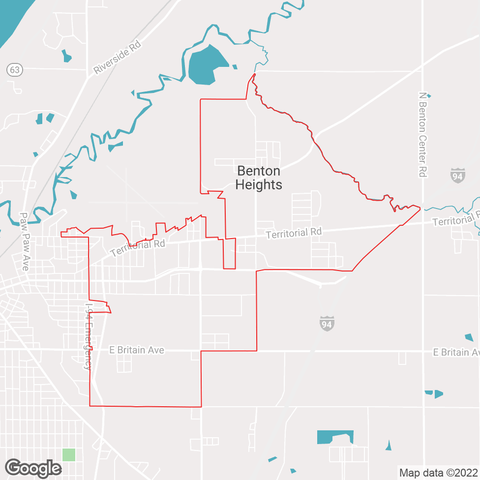 Benton Heights map