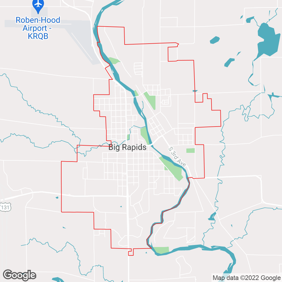 Big Rapids map