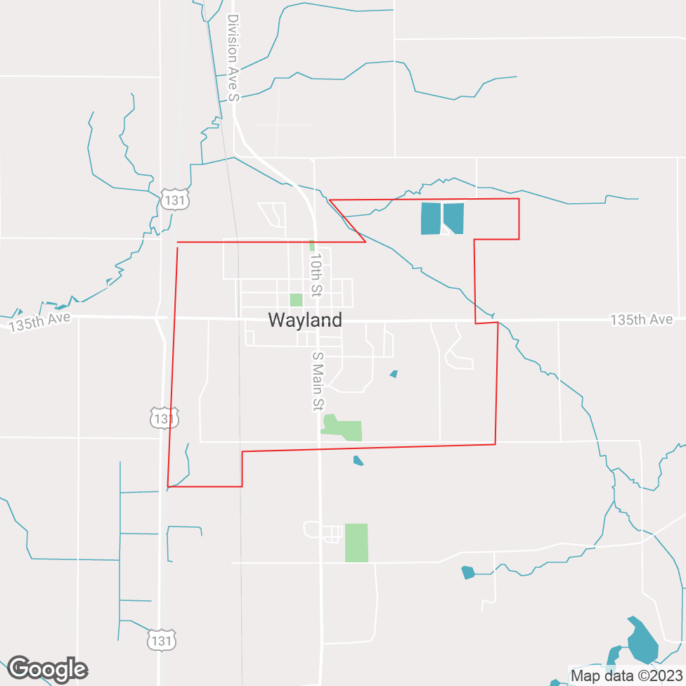 Wayland map