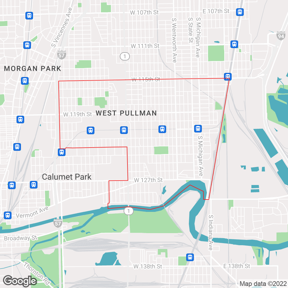 West Pullman map