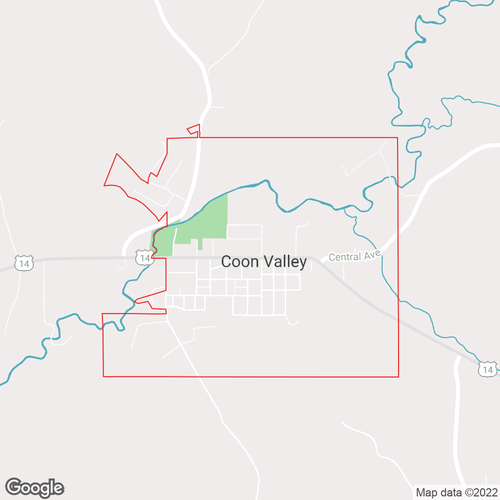 Coon Valley map