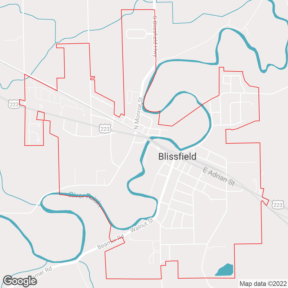 Blissfield map