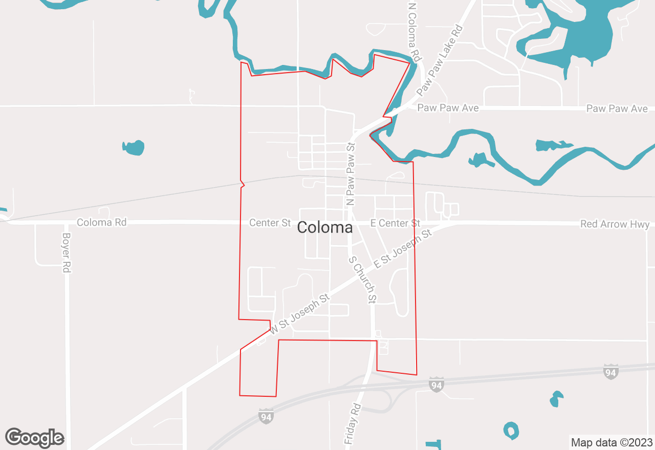 Coloma map