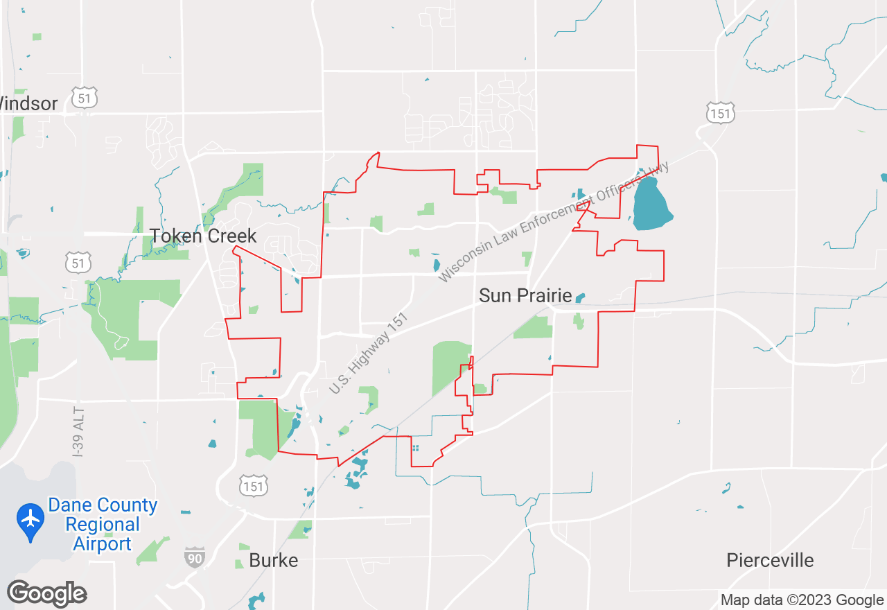 Sun Prairie map