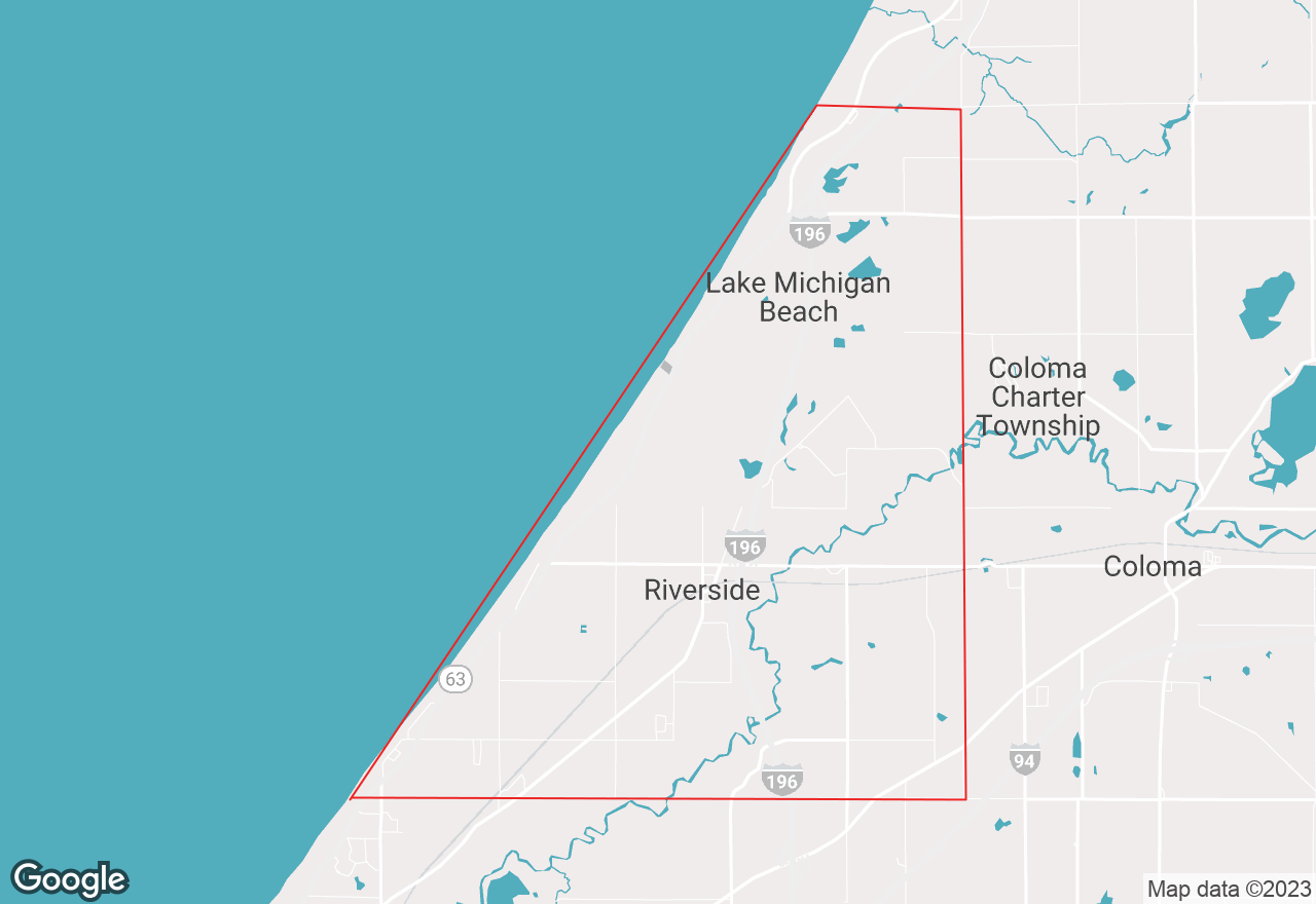 Hagar Township map