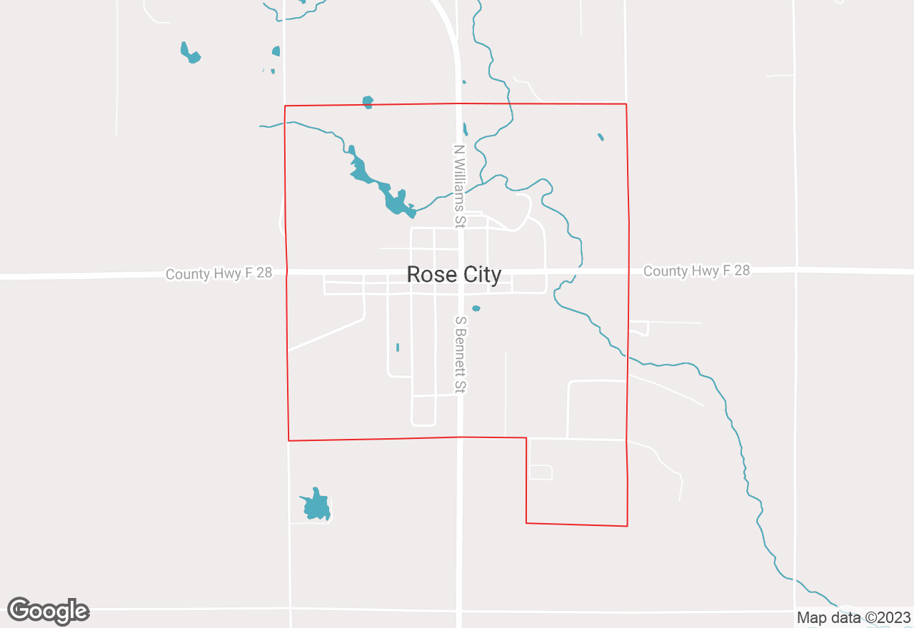 Rose City map