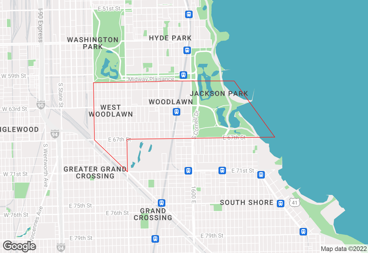 Woodlawn map