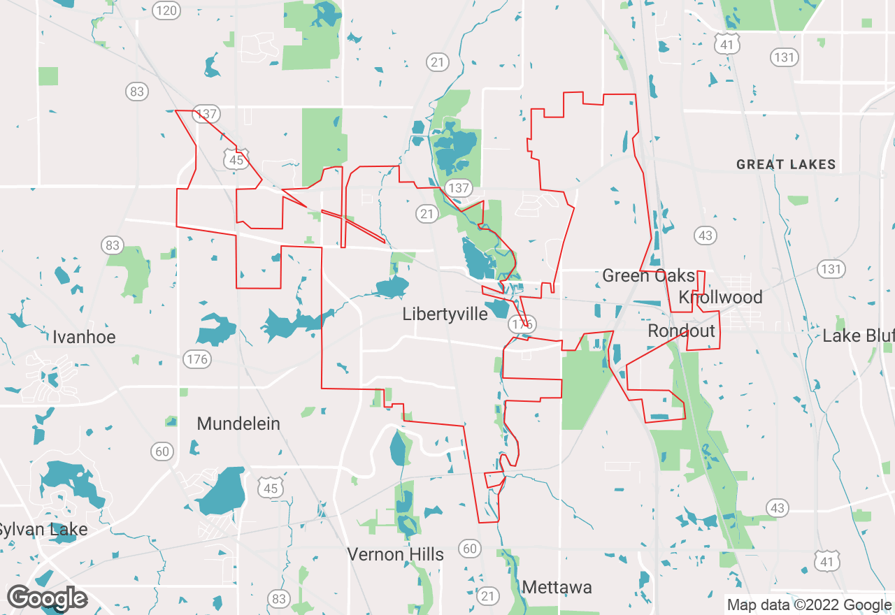 Libertyville map