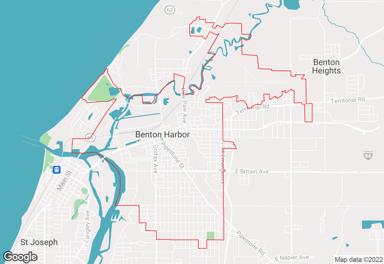 Benton Harbor map