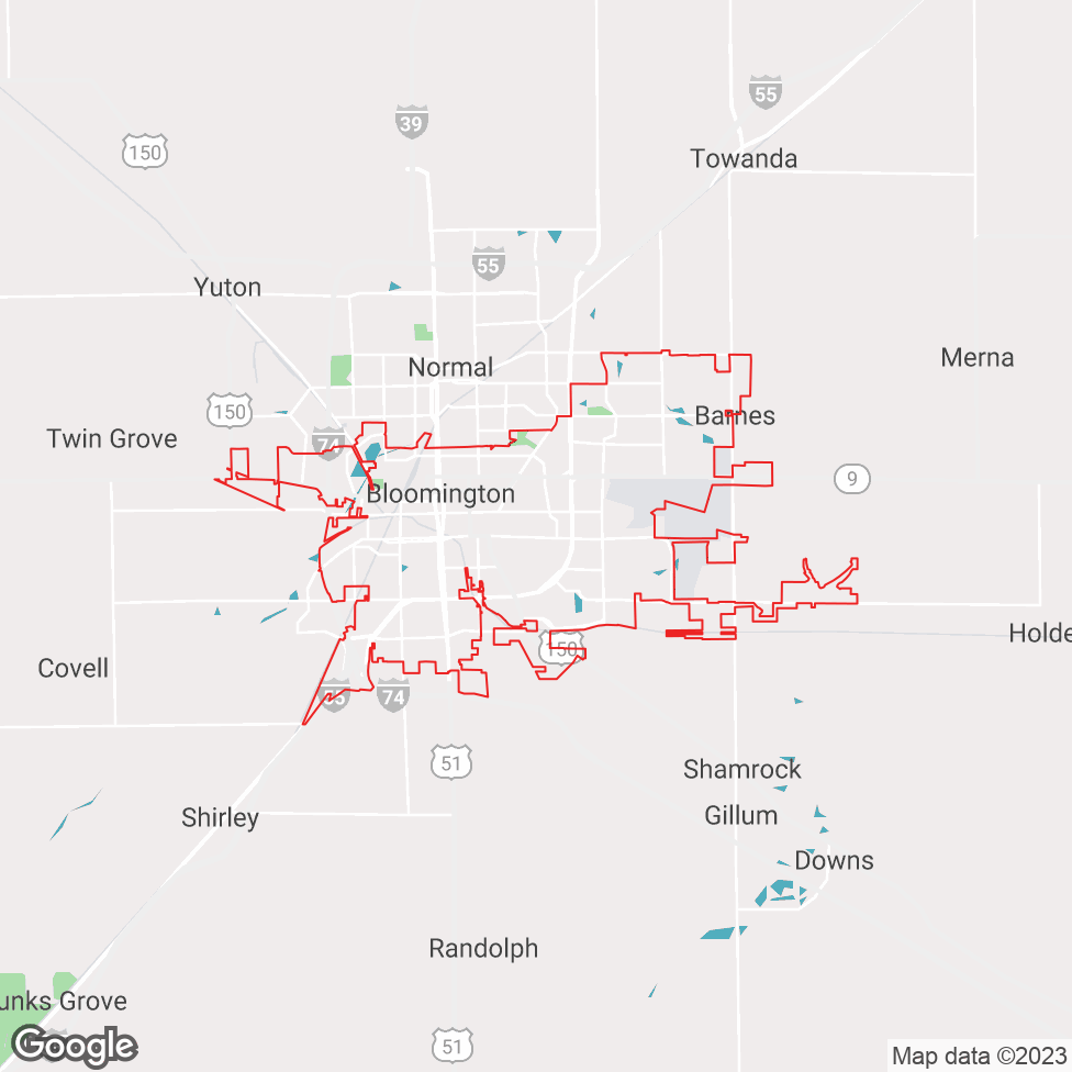 Bloomington map