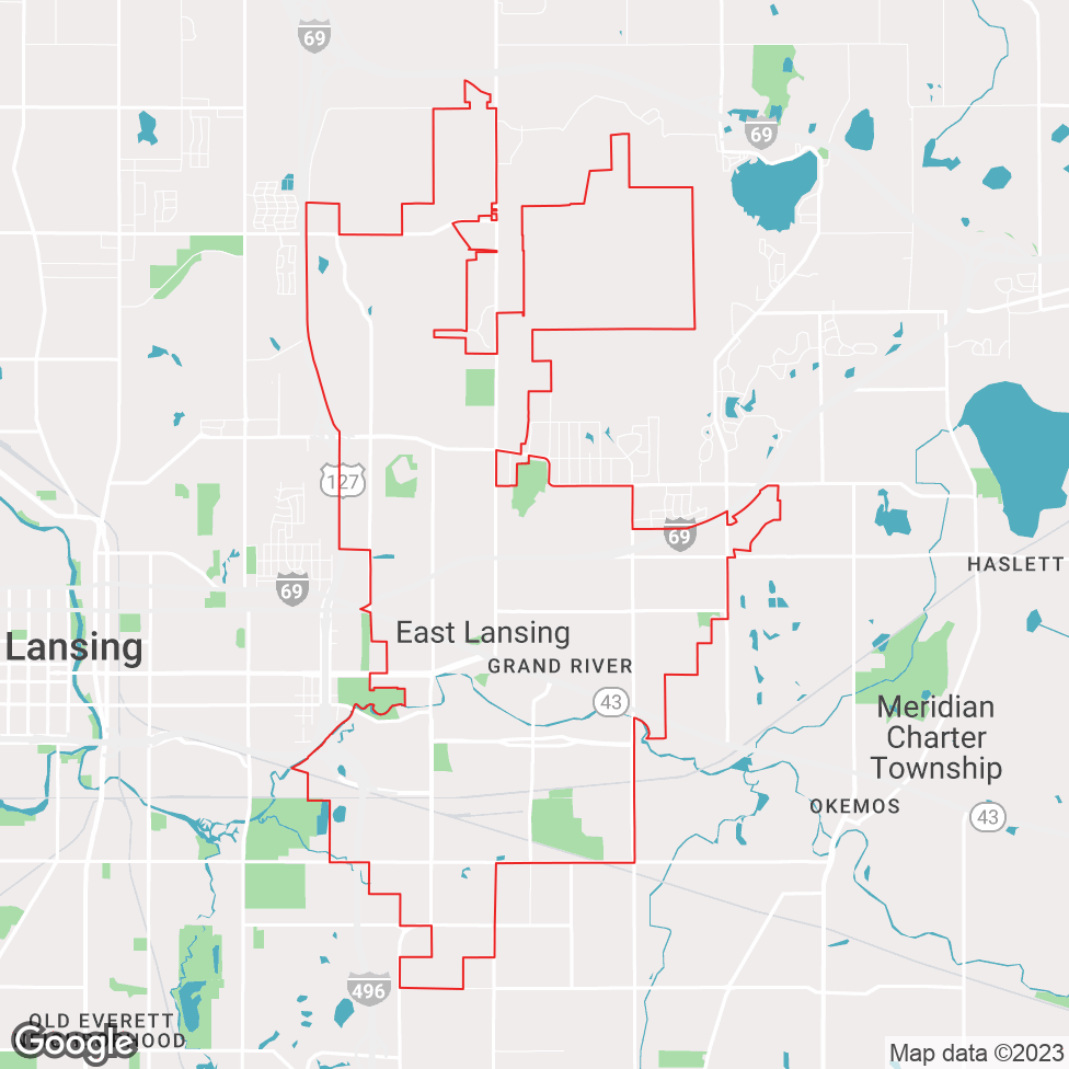 East Lansing map