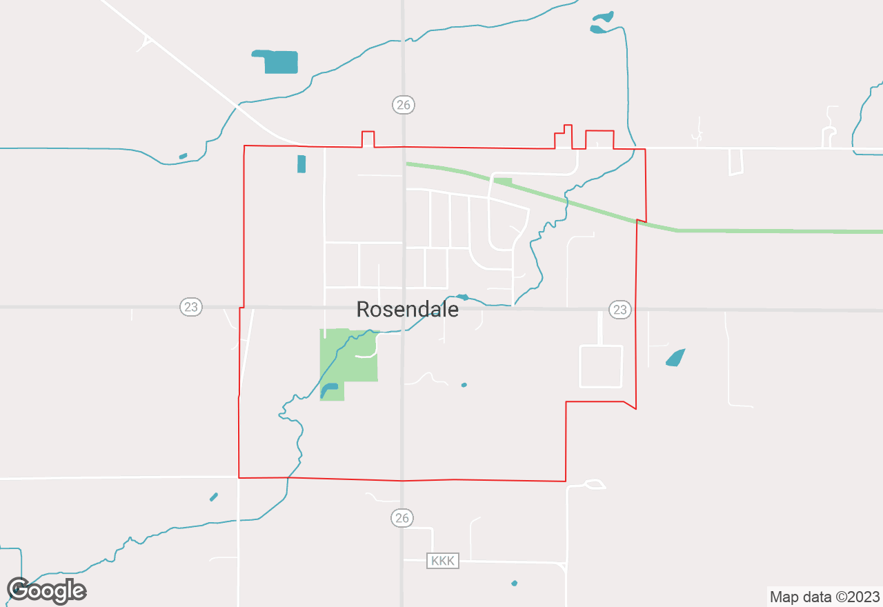 Rosendale map