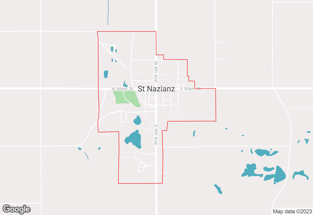 St. Nazianz map