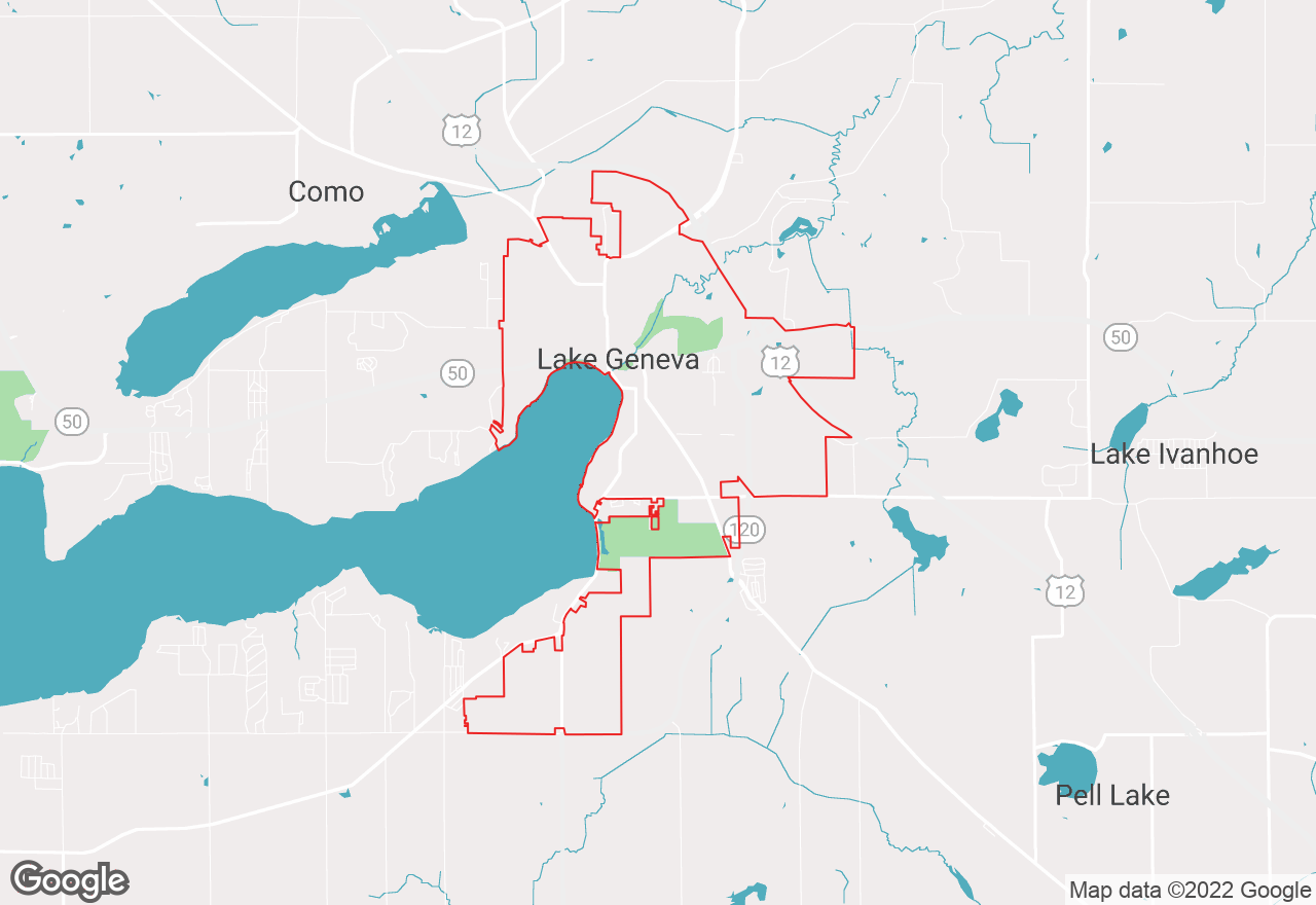 Lake Geneva map