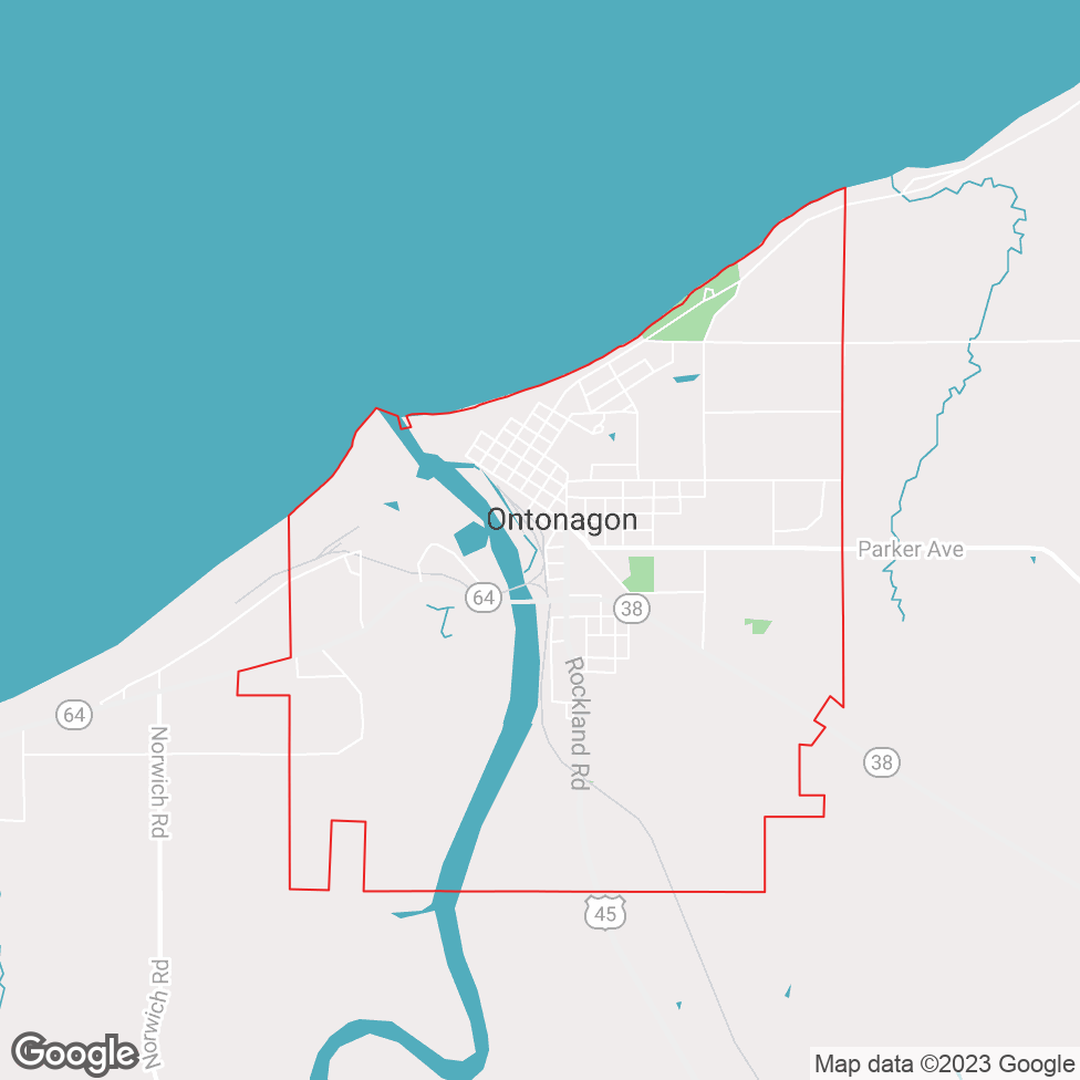 Ontonagon map