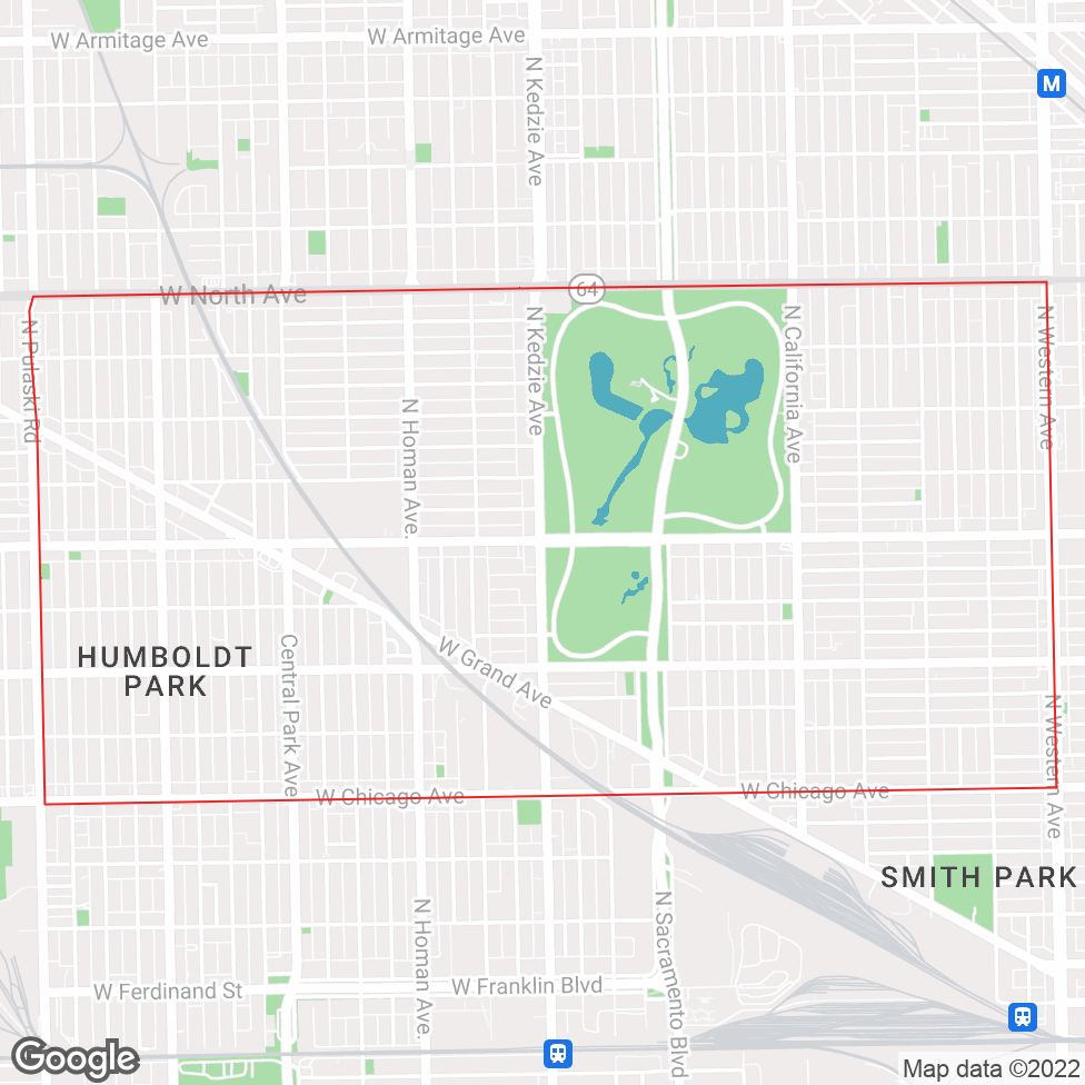 Humboldt Park map