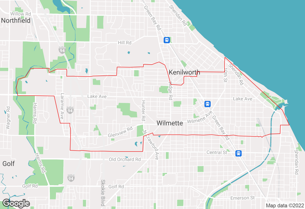 Wilmette map