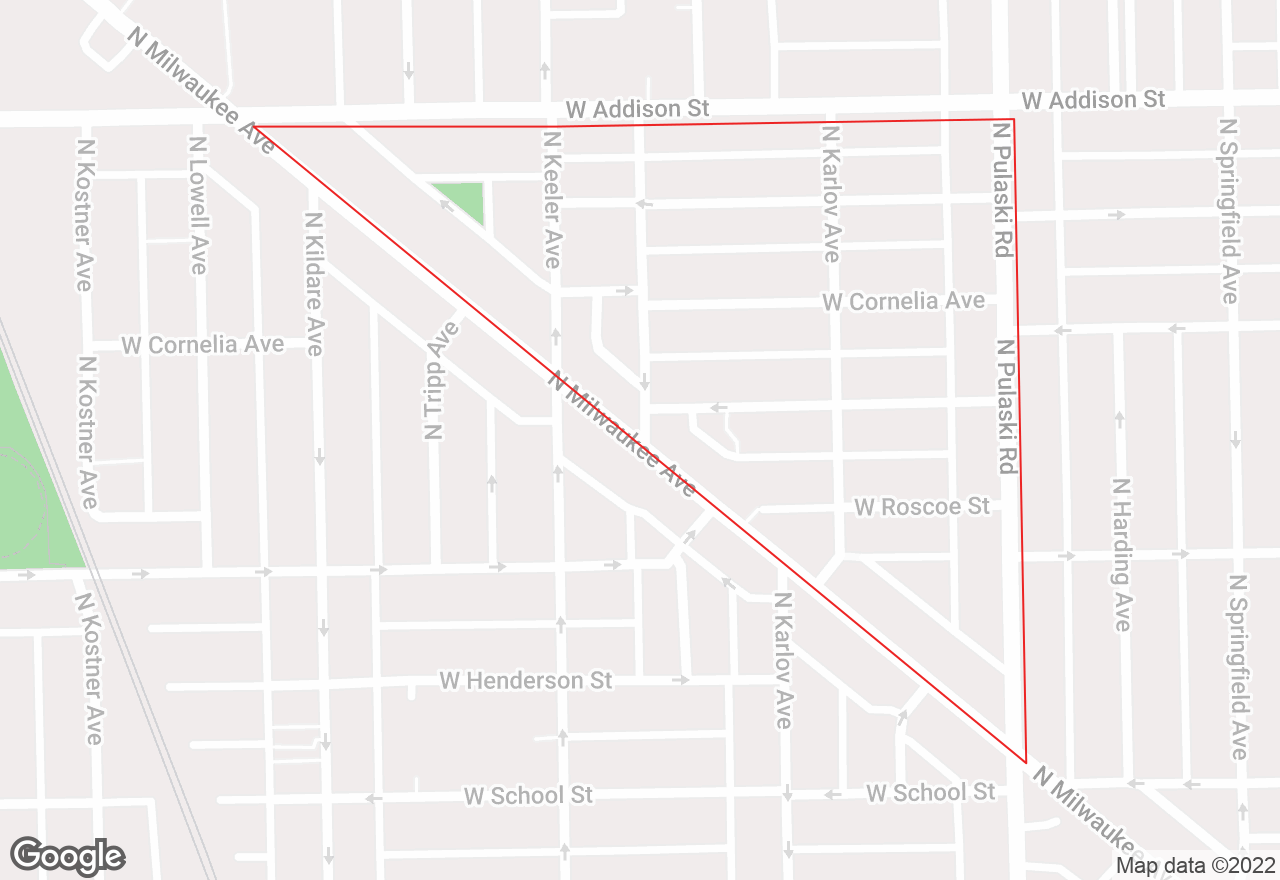 South Old Irving Park map