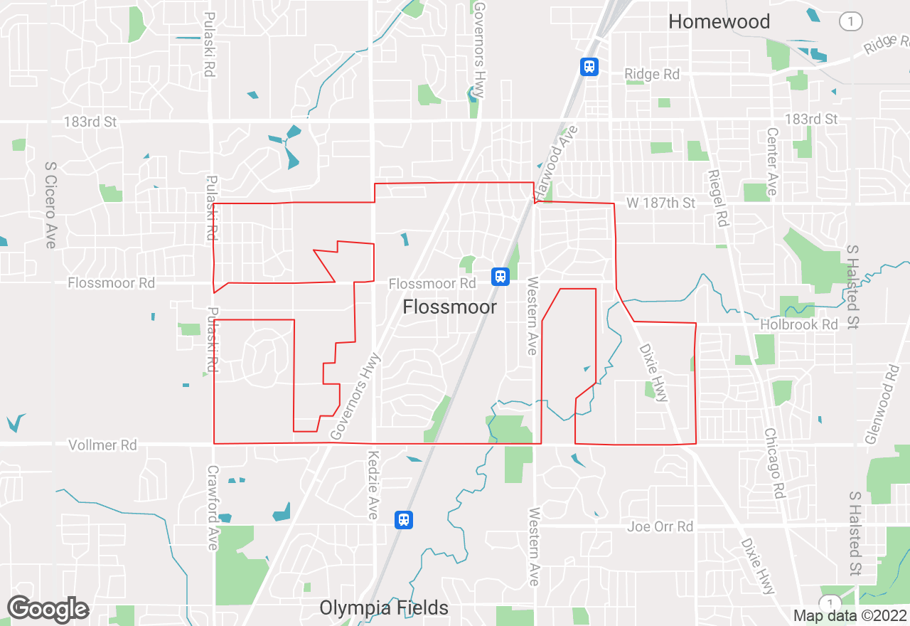 Flossmoor map