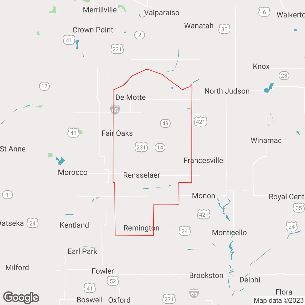 Jasper County map