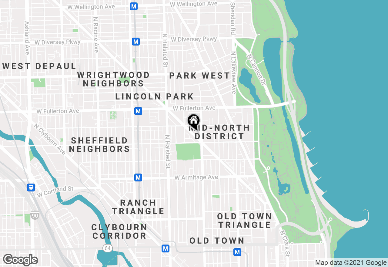 Map of 539 W. Grant Place