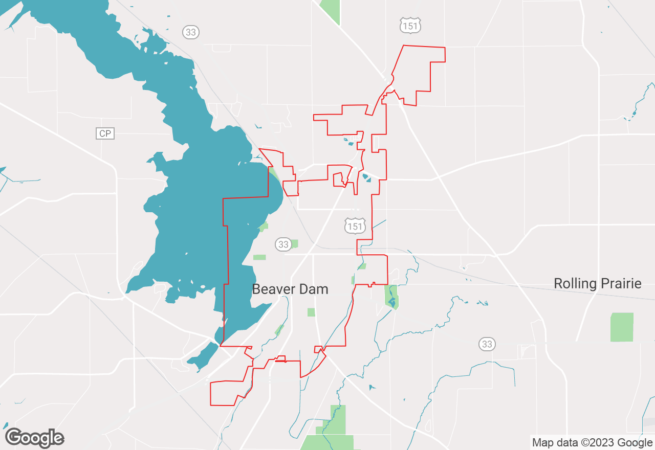 Beaver Dam map