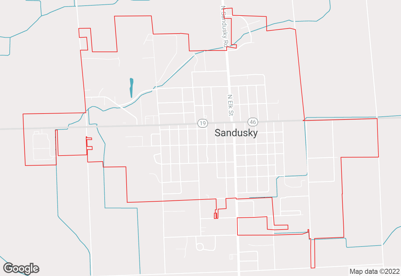 Sandusky map