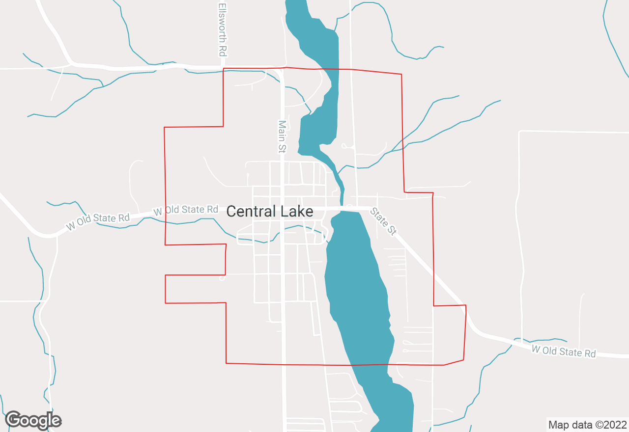 Central Lake map