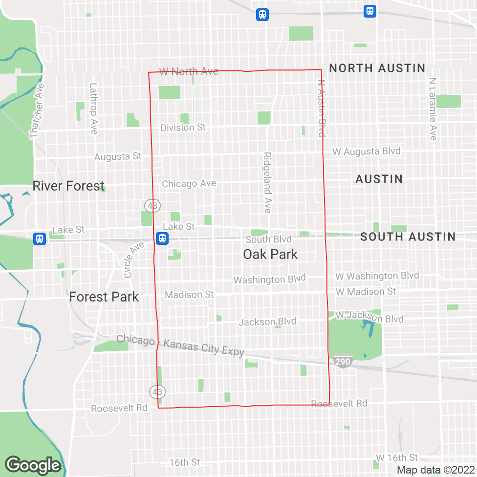 Oak Park map