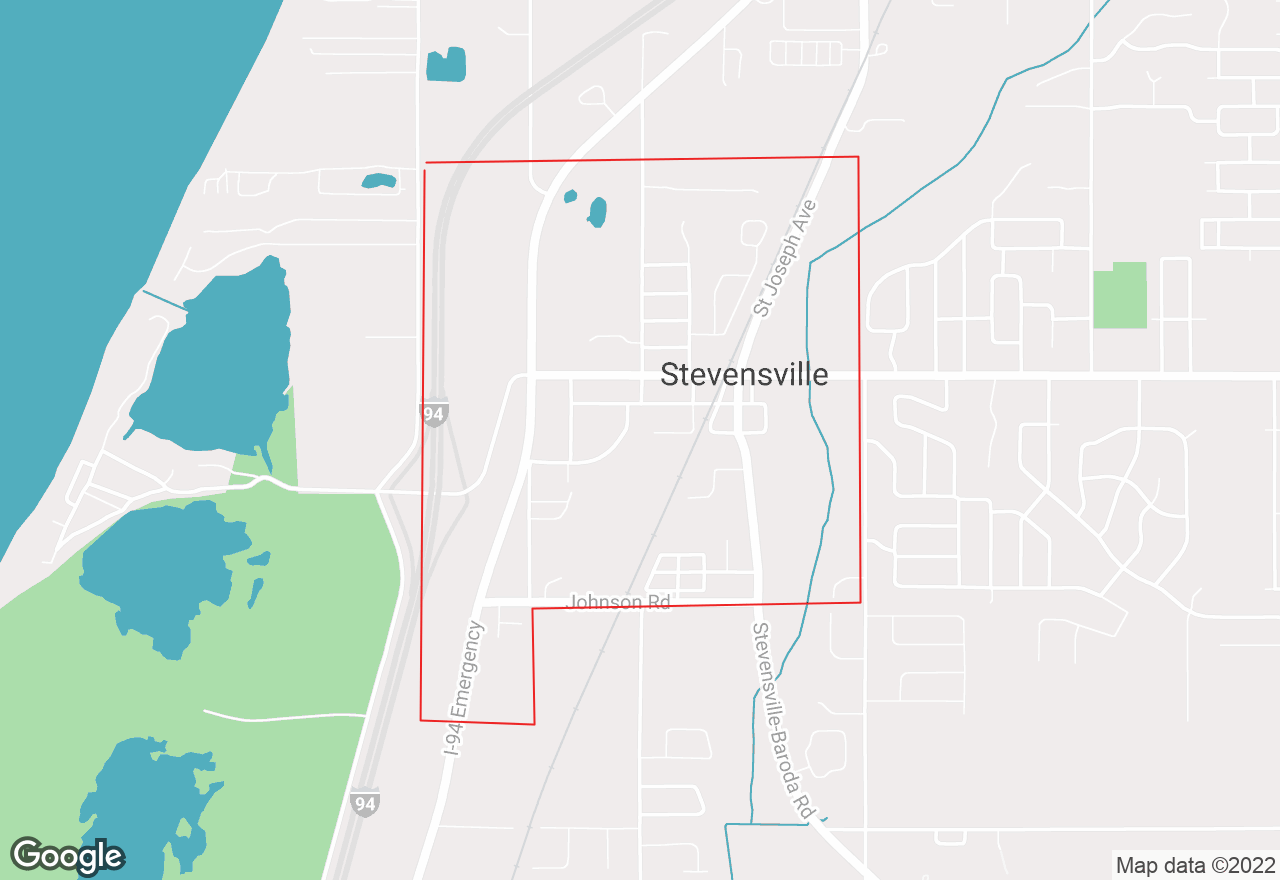 Stevensville map