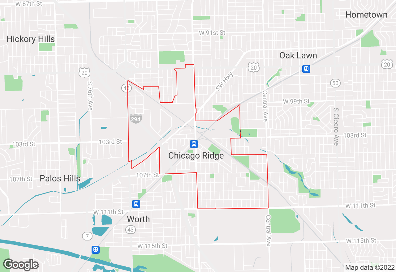 Chicago Ridge map