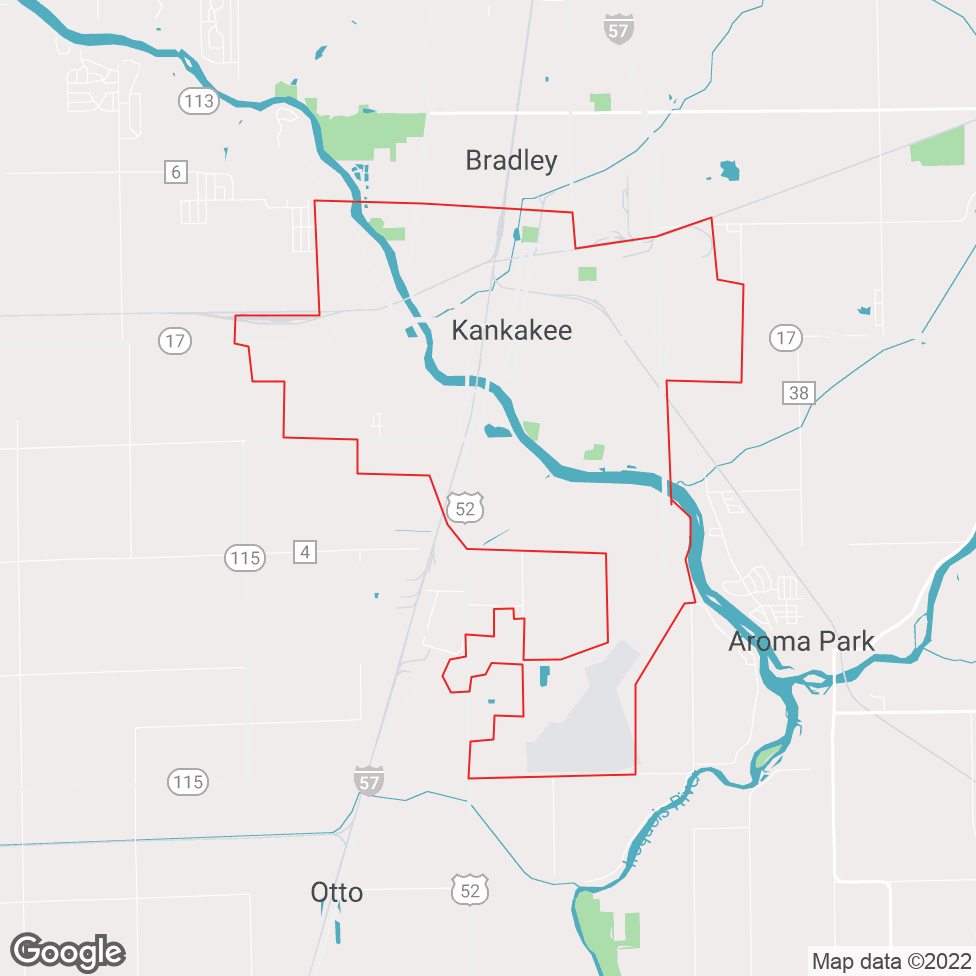 Kankakee map