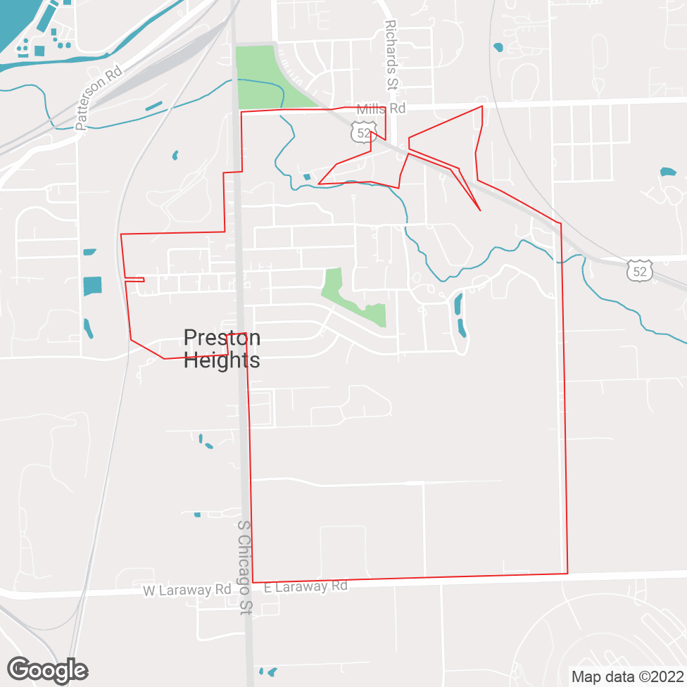 Preston Heights map