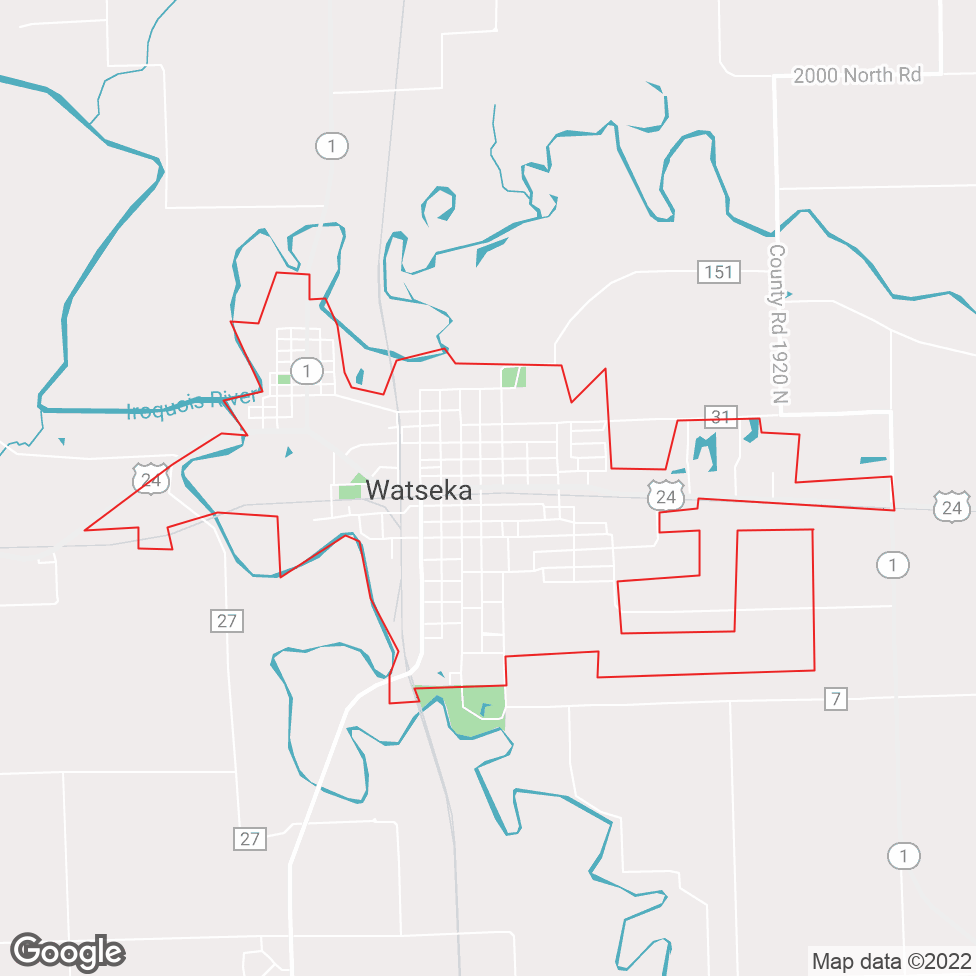 Watseka map