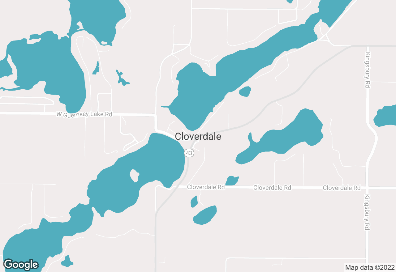 Cloverdale map