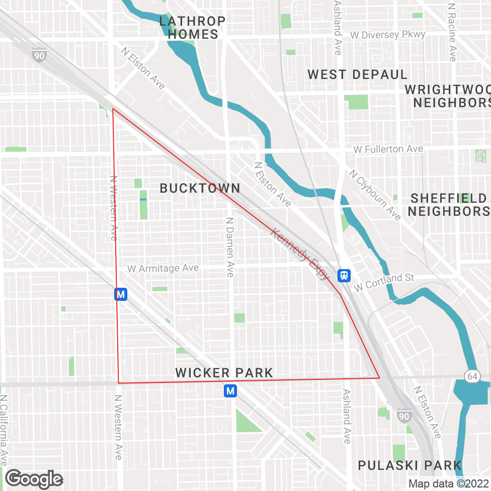 Bucktown map