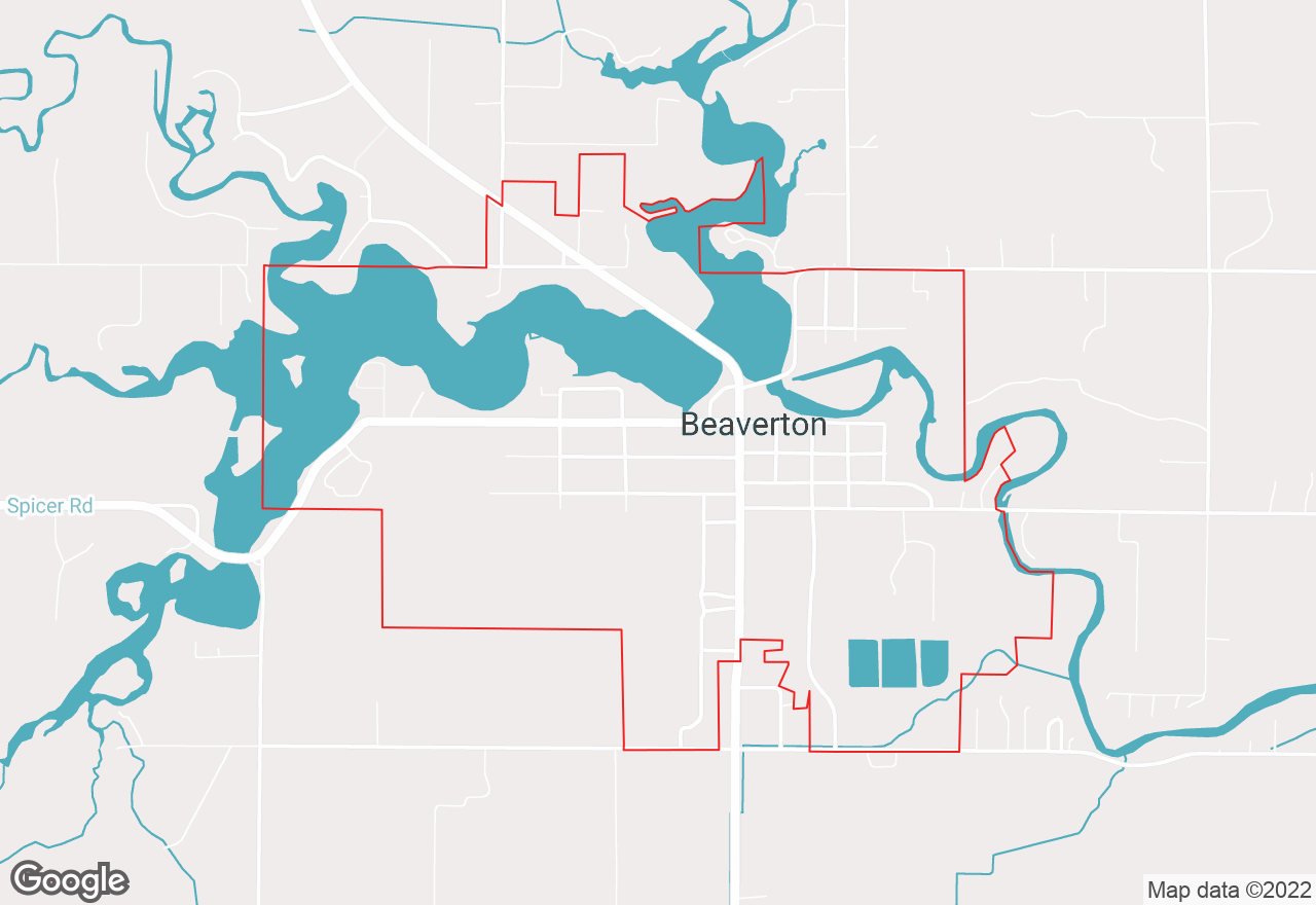 Beaverton map